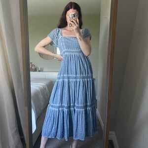 American Eagle Outfitters Light Blue Midi Dress